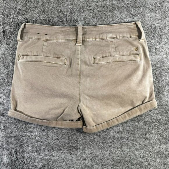 American Eagle AEO Twill Midi Super Stretch Shorts Sz 6 - Picture 6 of 11